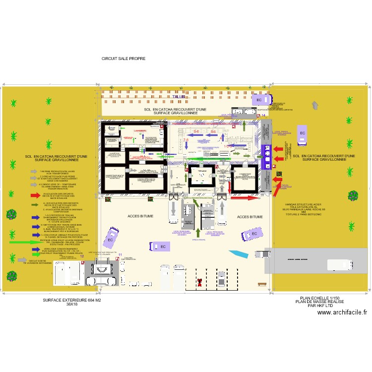 SK CIRCUIT SALLE PROPRE. Plan de 0 pièce et 0 m2