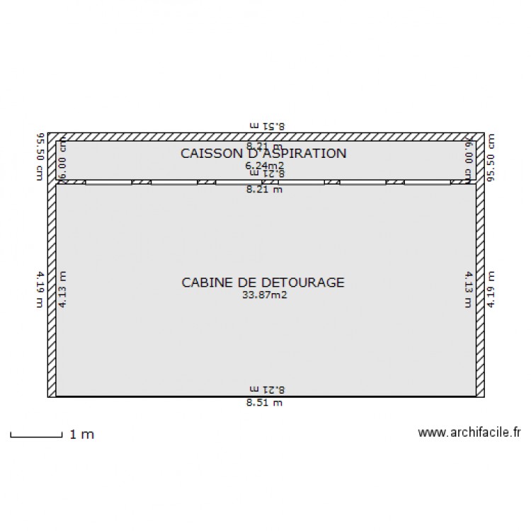 CABINE DE DETOURAGE. Plan de 0 pièce et 0 m2