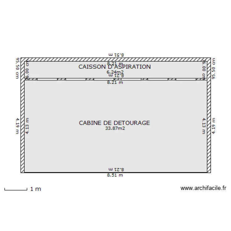 CABINE DE DETOURAGE. Plan de CABINE DE DETOURAGE. Plan de
