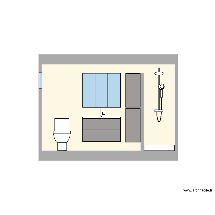 Meubles SDB MiniLoft. Plan de 0 pièce et 0 m2