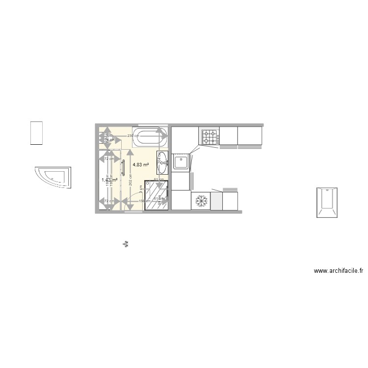 SDB10. Plan de 0 pièce et 0 m2