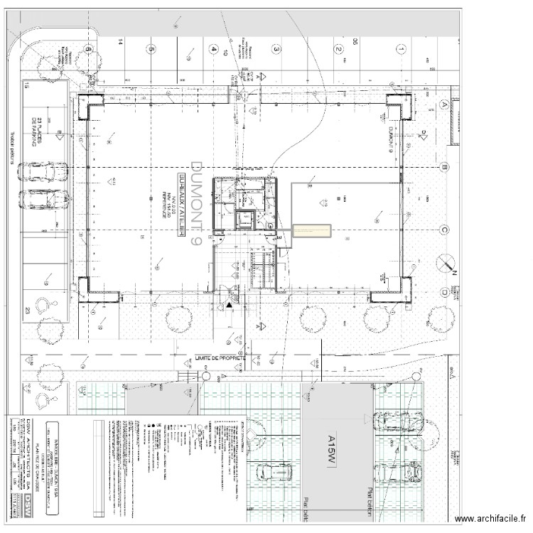 Aménagement rdc Dumont 9. Plan de 1 pièce et 432 m2