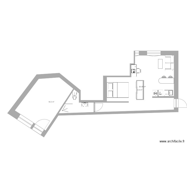 Laveran 2 LOTS b. Plan de 0 pièce et 0 m2