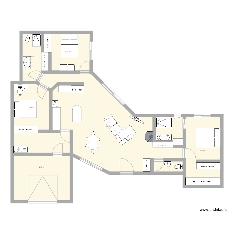 Jo maison . Plan de 0 pièce et 0 m2