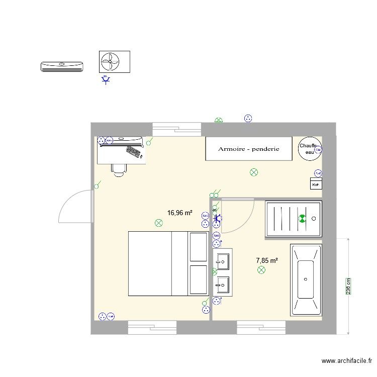 suite parentale V3. Plan de 0 pièce et 0 m2