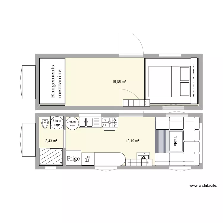 tiny house mars-23. Plan de tiny house mars-23. Plan de