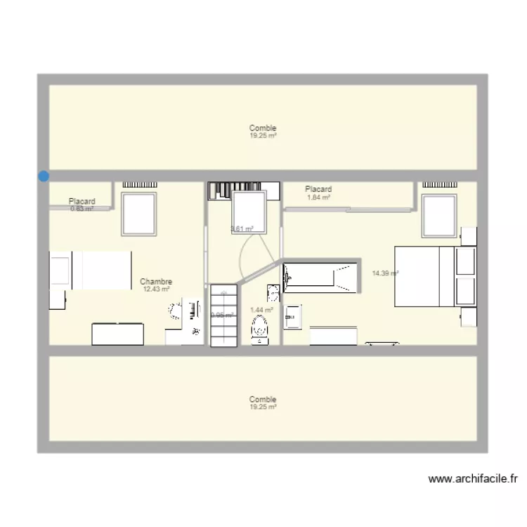 Projet étage. Plan de Projet étage. Plan de