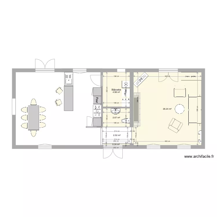 corps Long&egrave;re new project. Plan de 
