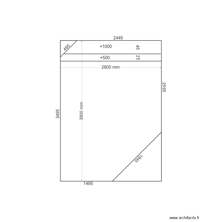 Liner cardiel. Plan de 0 pièce et 0 m2