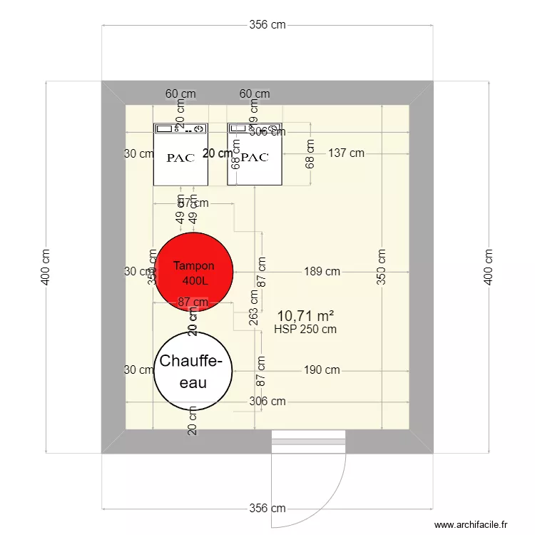 Chaufferie LOMAX. Plan de 