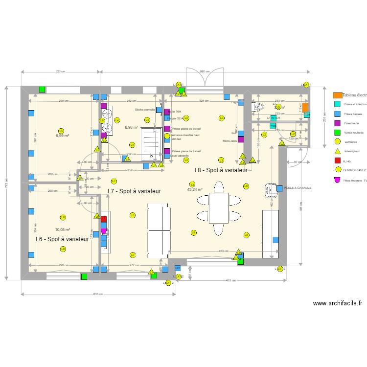 nouveaux plans 15/08/2022. Plan de 5 pièces et 73 m2