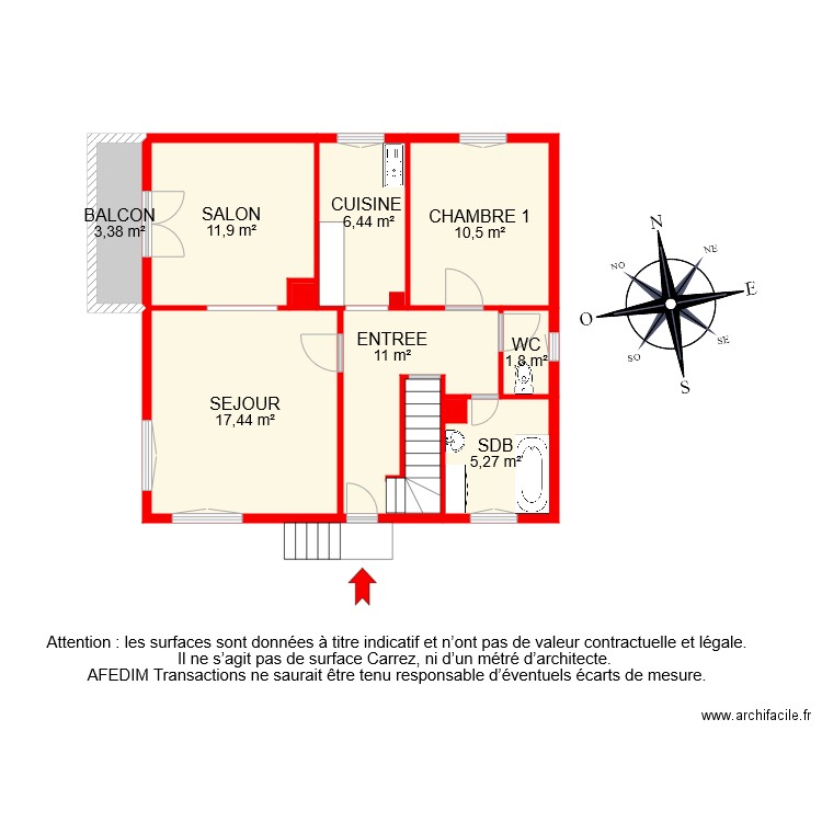 BI 6427 RDC. Plan de 0 pièce et 0 m2