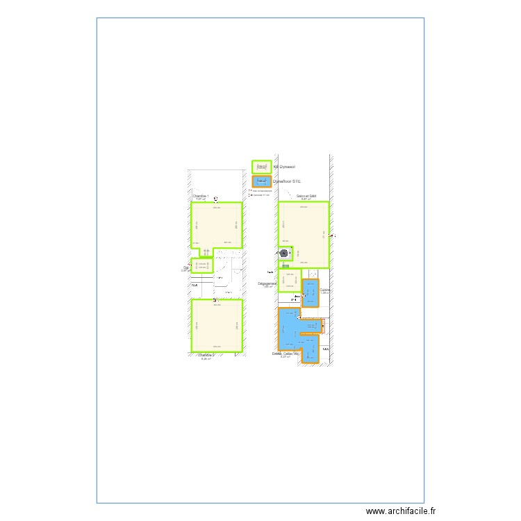 Sté COMET Troyes / Stéphane. Plan de 9 pièces et 36 m2