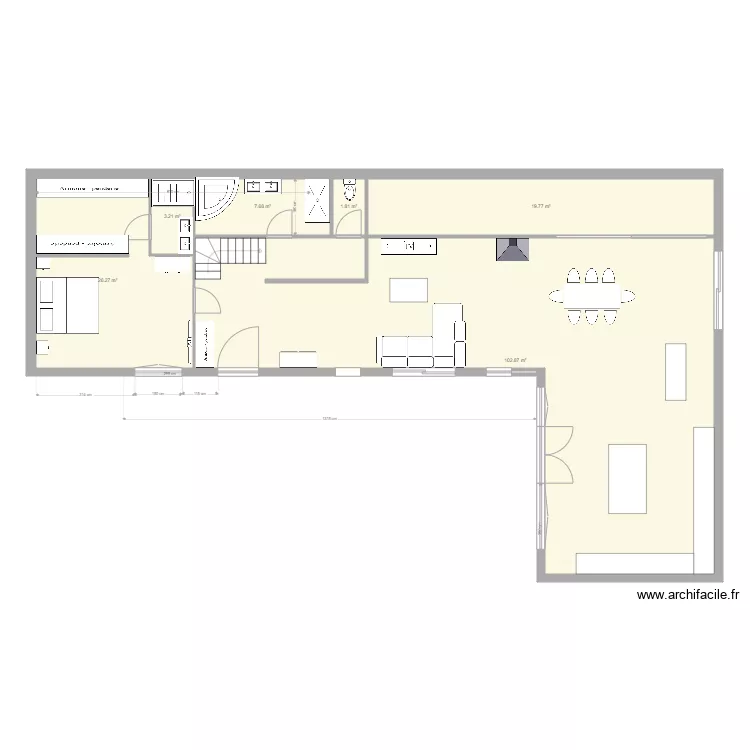 maison d&eacute;finitive. Plan de 