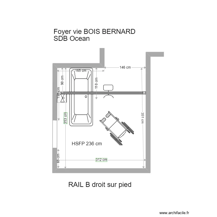 FOYER DE VIE BOIS BERNARD SDB Ocean 2022. Plan de 