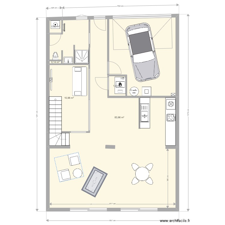 saint hipp Extension. Plan de 11 pièces et 161 m2