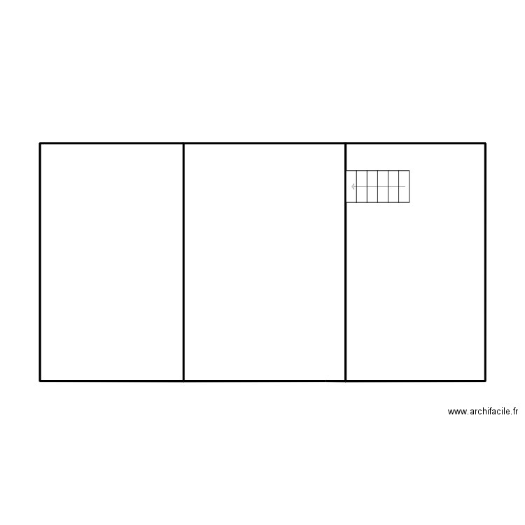 CHAPELLE DEUXIEME ETAGE. Plan de 1 pièce et 66 m2