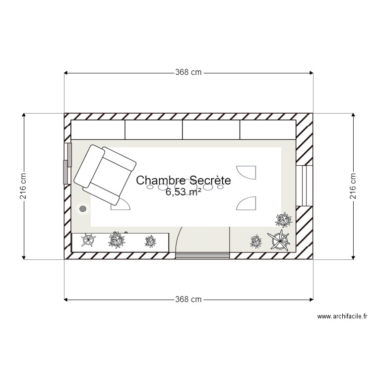 Chambre Secguy. Plan de 0 pièce et 0 m2