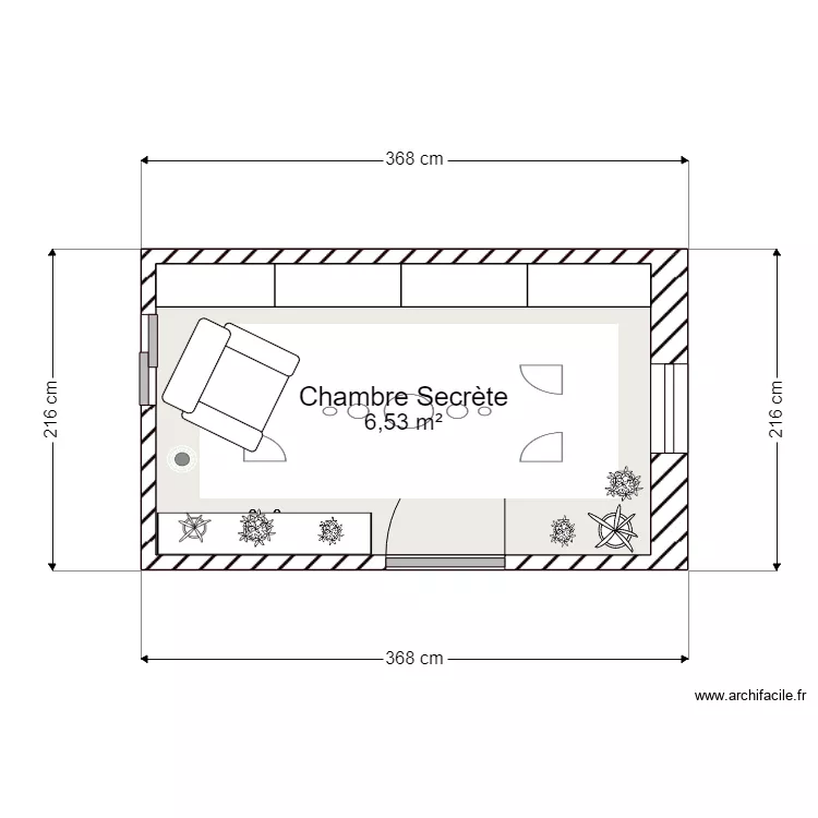 Chambre Secguy. Plan de 