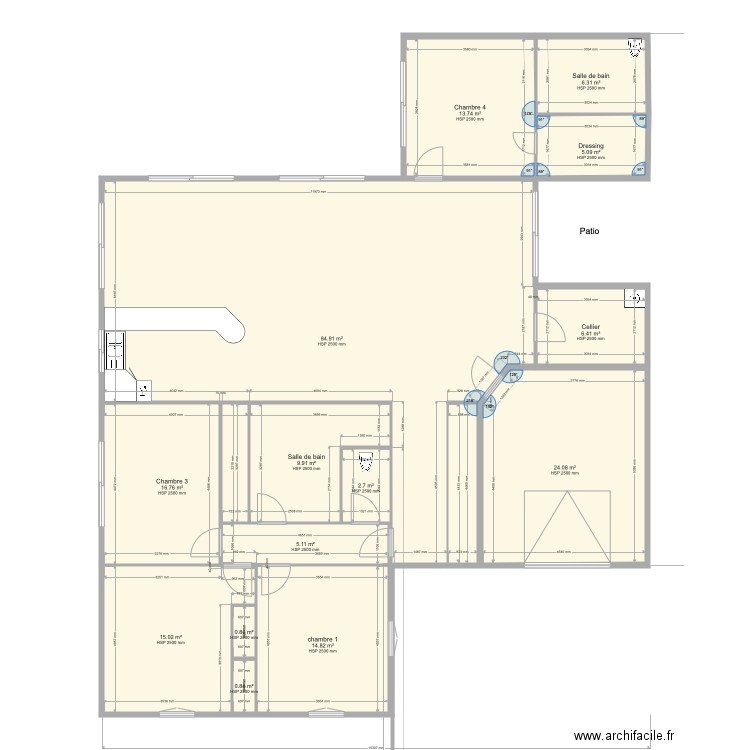 new. Plan de 0 pièce et 0 m2