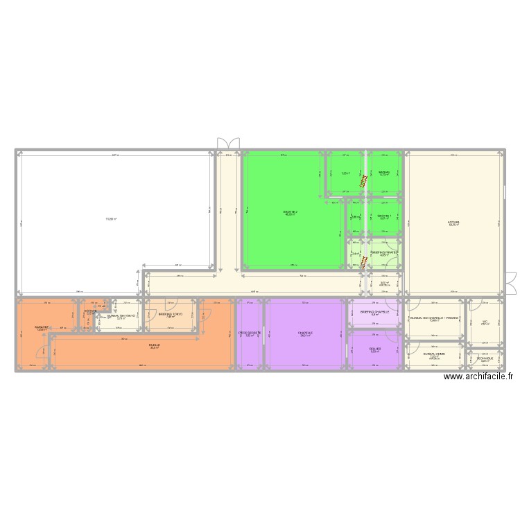 plan versailles. Plan de 24 pièces et 423 m2