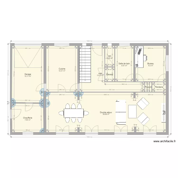 Maison. Plan de 