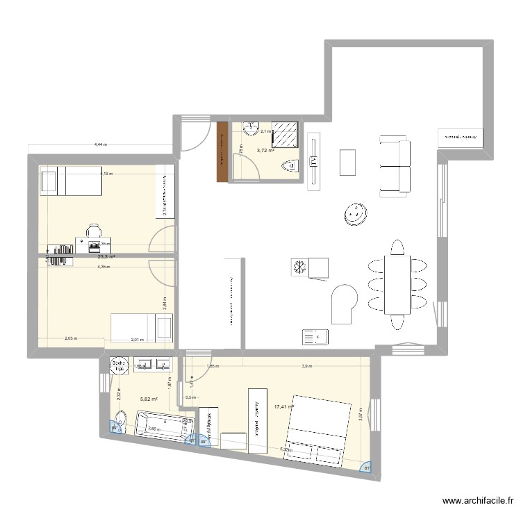 Magnolias. Plan de 0 pièce et 0 m2