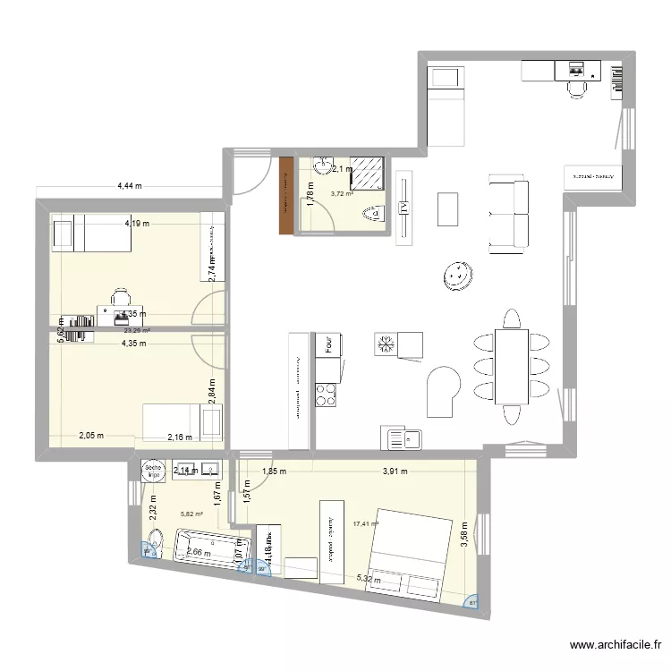 Magnolias. Plan de 4 et 50 m² Magnolias. Plan de 4 et 50 m²