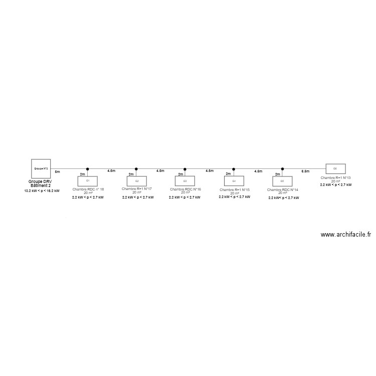DRV1 Hotel le Dimitile B&acirc;timent B. Plan de 0 pièce et 0 m2