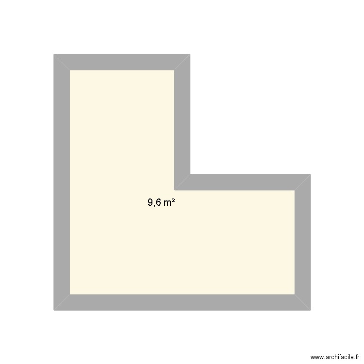 Loic. Plan de 1 pièce et 10 m2