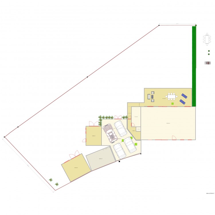 terrasse 1. Plan de 0 pièce et 0 m2