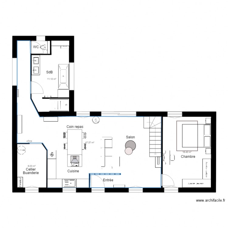 Plan implantation hermin . Plan de 0 pièce et 0 m2