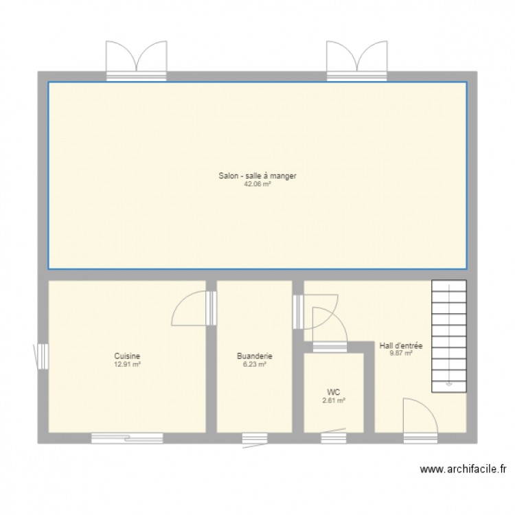 Maison Bas. Plan de 0 pièce et 0 m2