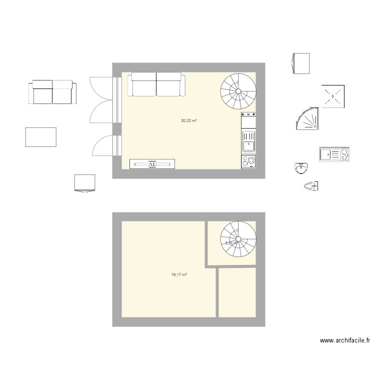 Cabane jardin. Plan de 0 pièce et 0 m2