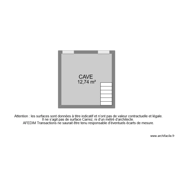 BI 10277 CAVE . Plan de 