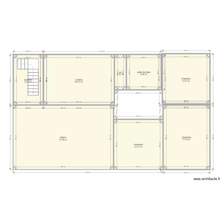 maison 2 &egrave;me. Plan de 