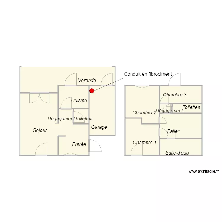Croquis LAYLLE Amiante. Plan de 