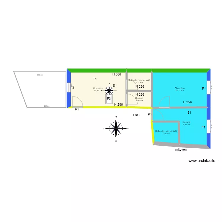 Vaureal. Plan de Vaureal. Plan de