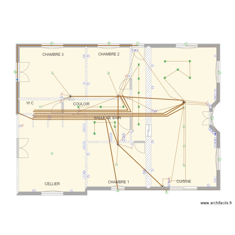 ELECTRICITE ECLAIRAGE. Plan de 0 pièce et 0 m2