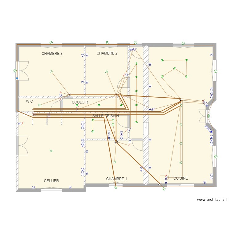 ELECTRICITE ECLAIRAGE. Plan de 0 pièce et 0 m2