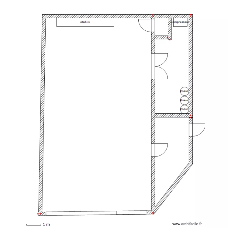 garage. Plan de 