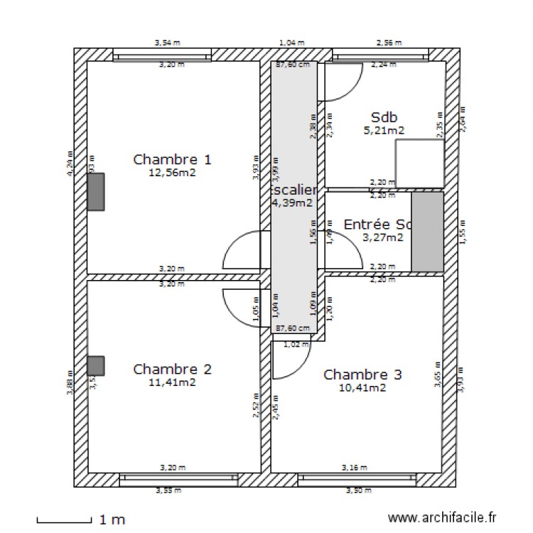 1er Actuel. Plan de 0 pièce et 0 m2