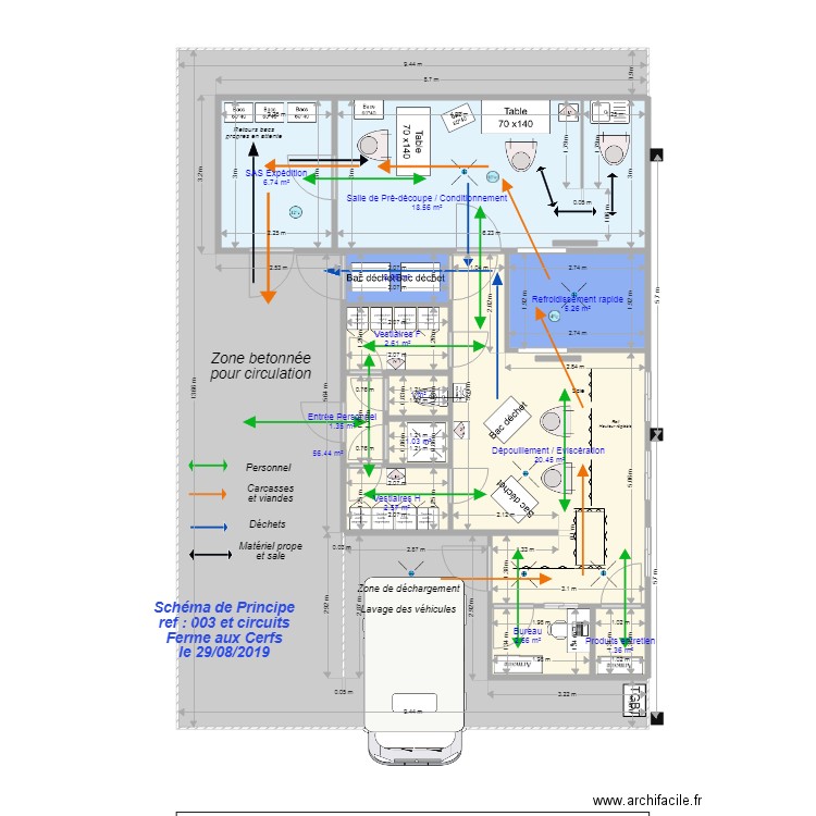 Ferme aux cerfs 003 avec Circuits. Plan de 0 pièce et 0 m2