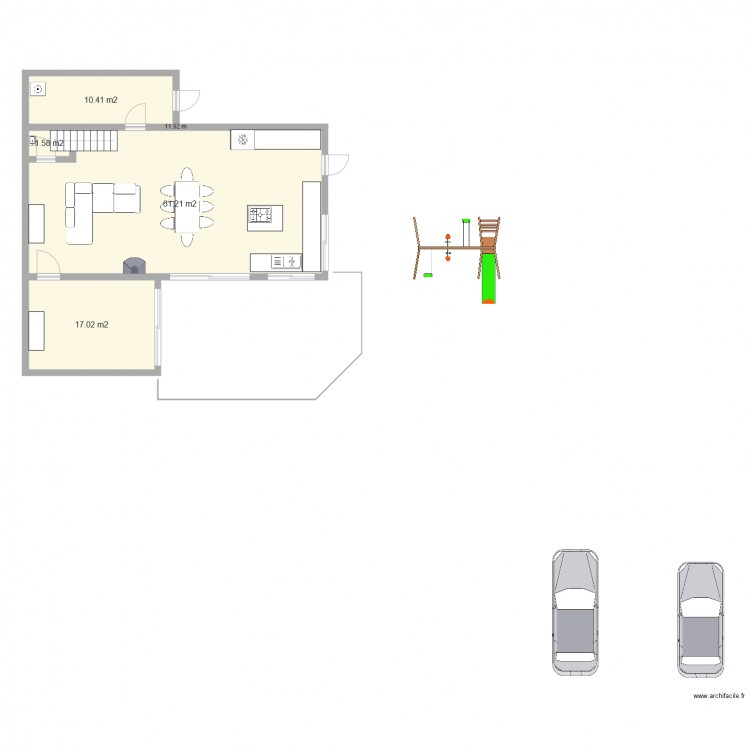 essai metro 2. Plan de 0 pièce et 0 m2