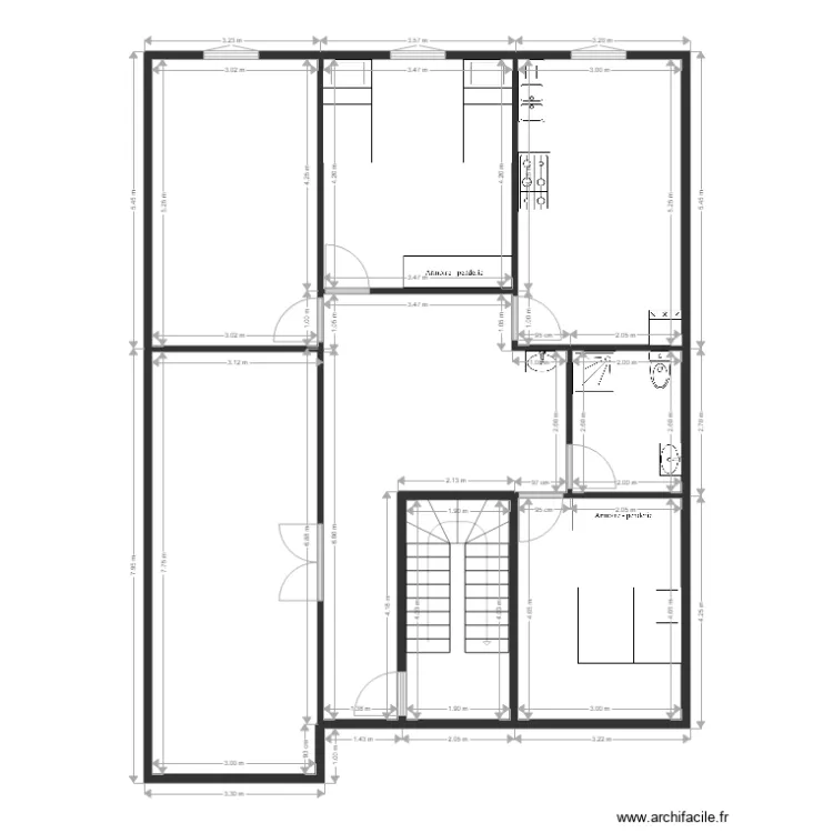 124m 2eme éssai 2eme etage. Plan de 124m 2eme éssai 2eme etage. Plan de