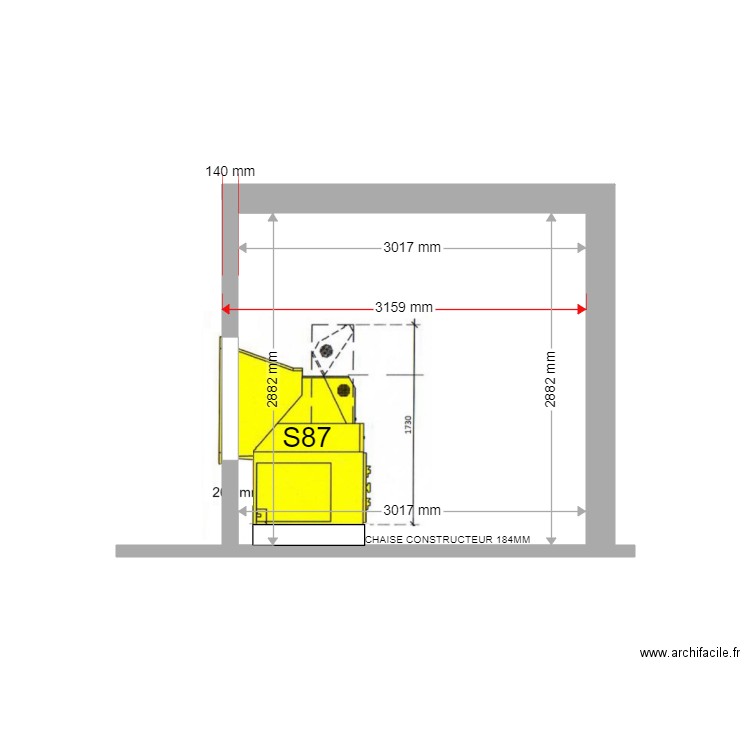 COUPE PROJET LUPINO S87. Plan de 0 pièce et 0 m2
