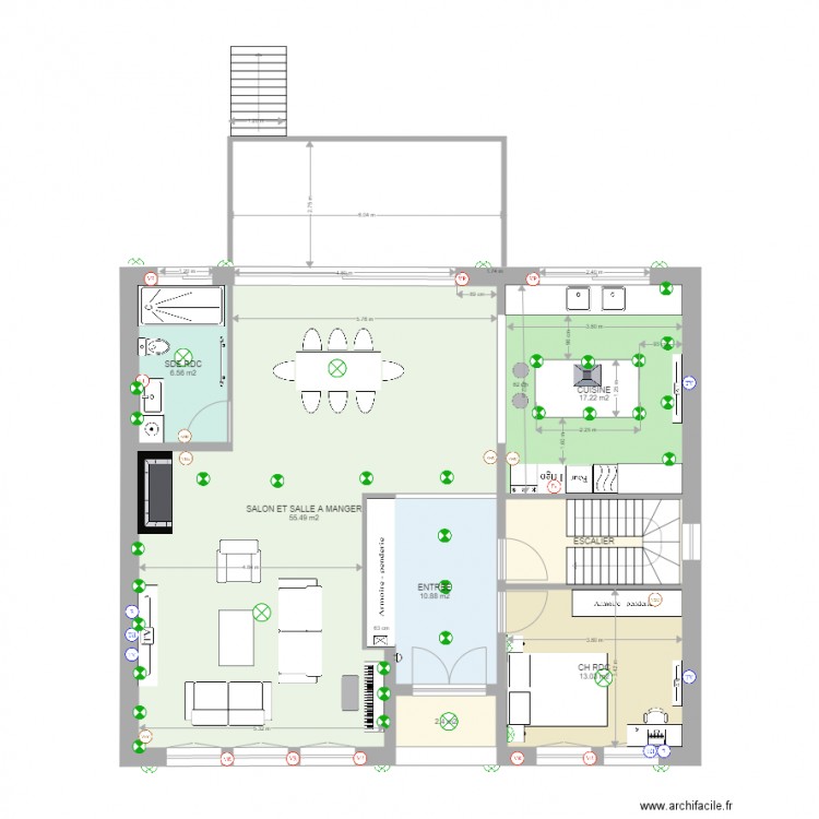SOUS SOL et RDC. Plan de 0 pièce et 0 m2