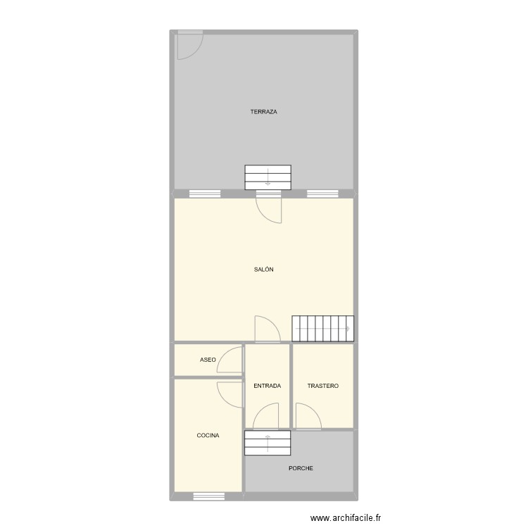 CALLE ESTACIÓN SADABA_PB. Plan de 7 pièces et 79 m2