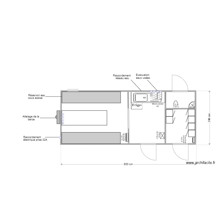 BVA 001. Plan de 1 pièce et 1 m2