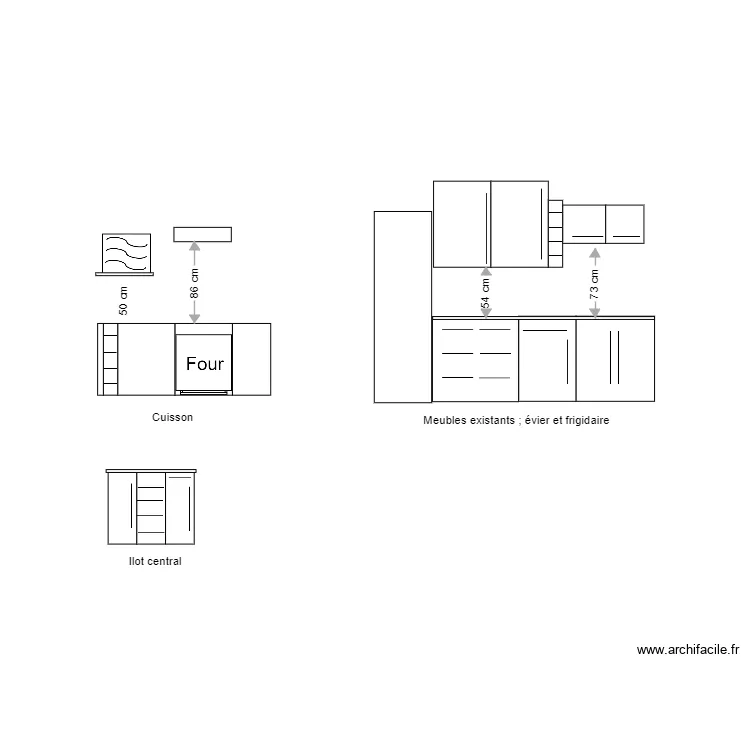 meubles de face 16 mai. Plan de 